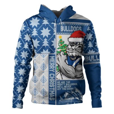 Canterbury-Bankstown Bulldogs Hoodie Christmas Magic Knit Style Winter Glow
