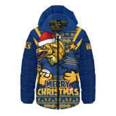 Parramatta Eels Hooded Padded Jacket Merry Christmas Festive Spirit Edition