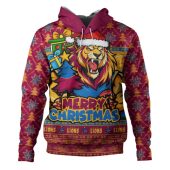 Brisbane Lions Hoodie Festive Holiday Merry Christmas Vibe