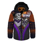 Fremantle Hooded Padded Jacket Halloween Night Reaper Zipper