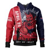 Melbourne Hoodie Anzac Day Lest We Forget Memorial