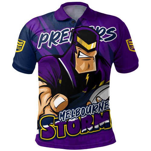 Melbourne Storm Polo Shirt Chasing Victory 2025 Final Series Pride Melbourne Storm Polo Shirt Chasing Victory 2025 Final Series Pride