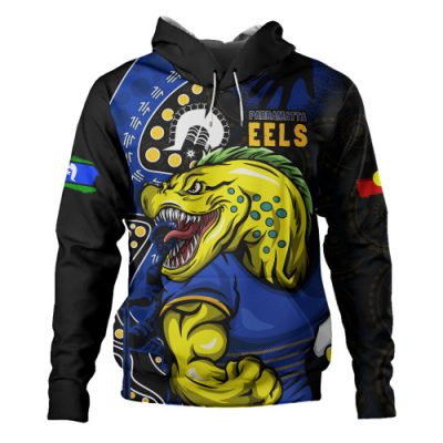 Parramatta Eels Hoodie NAIDOC Indigenous Warrior Spirit