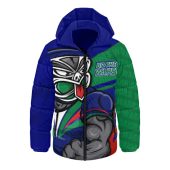 New Zealand Warriors Hooded Padded Jacket Defend The Pride