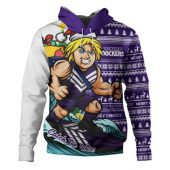 Fremantle Hoodie Christmas Holiday Santa Rides The Waves