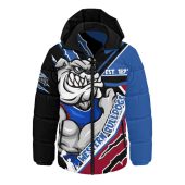 Western Bulldogs Hooded Padded Jacket Battlefield Glory Gear