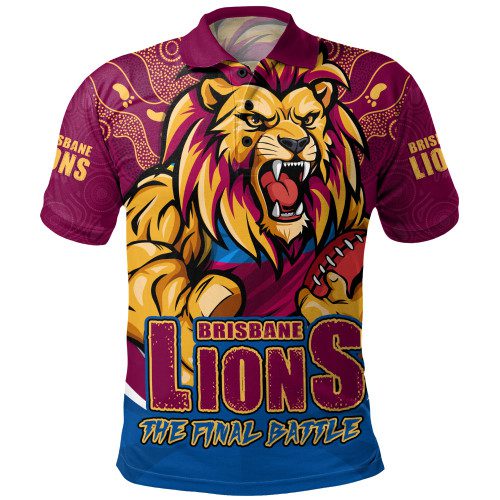Brisbane Lions Polo Shirt Final Clash Battle Edition Brisbane Lions Polo Shirt Final Clash Battle Edition