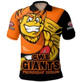 GWS GIANTS Polo Shirt Australian Football Finals Premiership Spirit