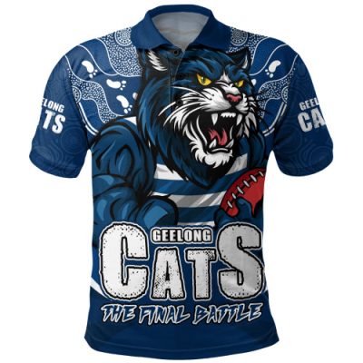 Geelong Cats Polo Shirt Final Clash Battle Edition