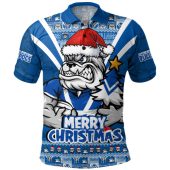 Canterbury-Bankstown Bulldogs Polo Shirt Merry Christmas Festive Spirit Edition
