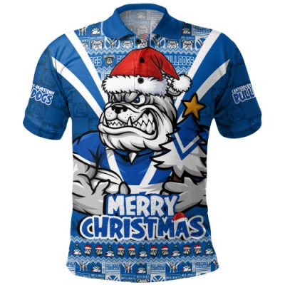 Canterbury-Bankstown Bulldogs Polo Shirt Merry Christmas Festive Spirit Edition