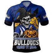 Canterbury-Bankstown Bulldogs Polo Shirt Dark Moon Rugby Halloween Battle Edition