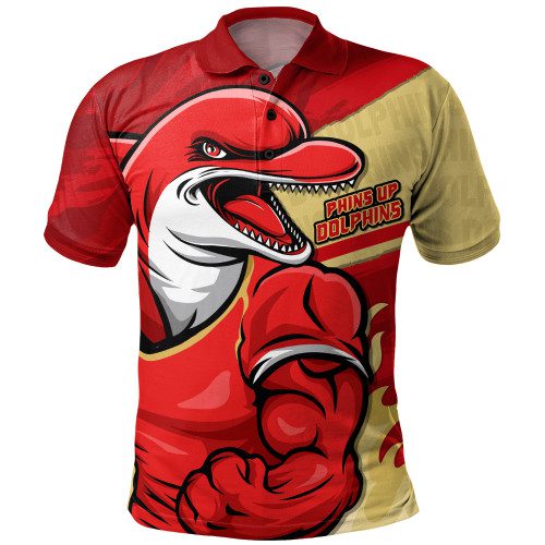 Redcliffe Dolphins Polo Shirt Defend The Pride Redcliffe Dolphins Polo Shirt Defend The Pride