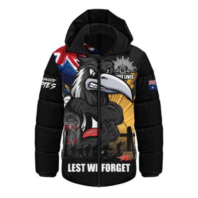 Collingwood Hooded Padded Jacket ANZAC Day Honour And Football Legacy