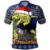 Parramatta Eels Polo Shirt Merry Christmas Game Day Knit Style Team Edition