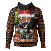 Wests Tigers Hoodie Merry Christmas Game Day Knit Style Team Edition