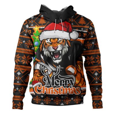 Wests Tigers Hoodie Merry Christmas Game Day Knit Style Team Edition
