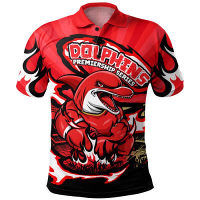 Redcliffe Dolphins Polo Shirt Premiership Series Sports Gear