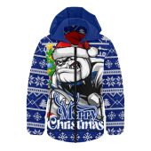 Canterbury-Bankstown Bulldogs Hooded Padded Jacket Merry Christmas Game Day Knit Style Team Edition