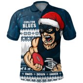 Carlton Polo Shirt Merry Christmas Down Under Footy Power Style