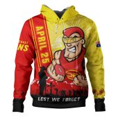 Gold Coast SUNS Hoodie Anzac Day Lest We Forget Memorial
