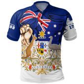 Australia Polo Shirt Australia Power Pride And Heritage Crest