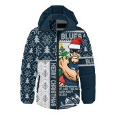 Carlton Hooded Padded Jacket Merry Christmas Knit Style Festive Spirit