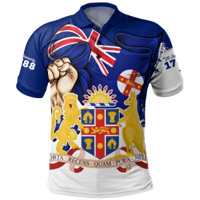 New South Wales Polo Shirt Power Pride And Heritage Crest