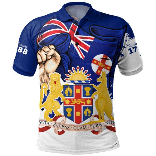 New South Wales Polo Shirt Power Pride And Heritage Crest New South Wales Polo Shirt Power Pride And Heritage Crest