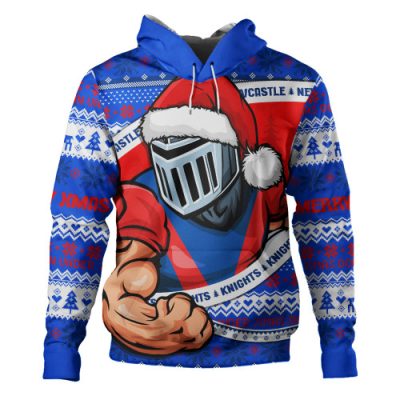 Newcastle Knights Hoodie Ugly Knit Style For Christmas Game Fans