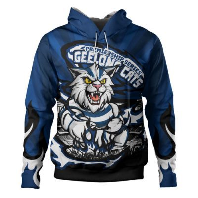 Geelong Cats Hoodie Premiership Series Flame Edition