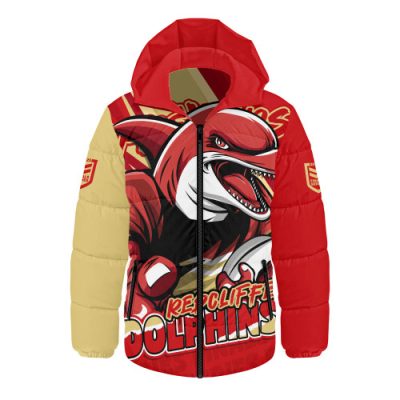 Redcliffe Dolphins Hooded Padded Jacket Chasing Victory 2025 Final Series Pride