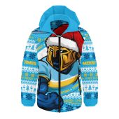 Gold Coast Titans Hooded Padded Jacket Ugly Knit Style For Christmas Game Fans