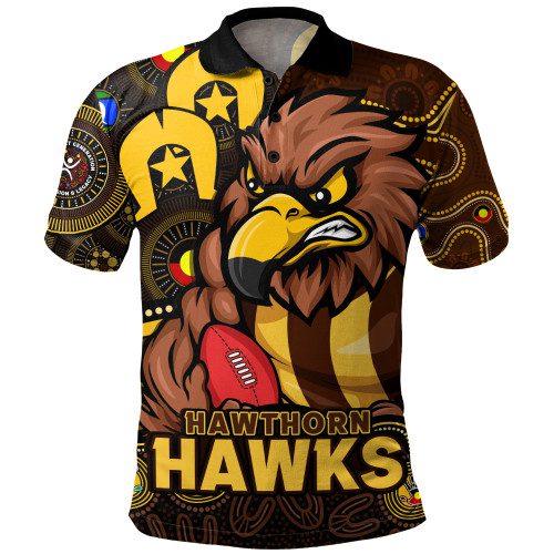 Hawthorn Polo Shirt NAIDOC Spirit Of Country Hawthorn Polo Shirt NAIDOC Spirit Of Country