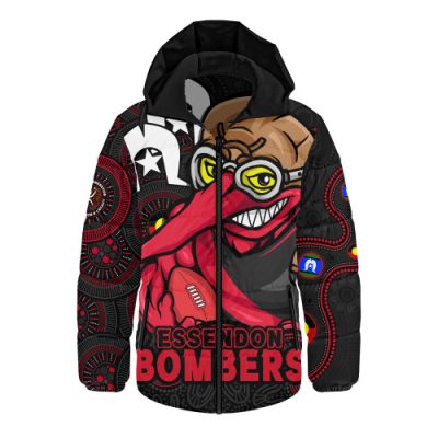Essendon Hooded Padded Jacket NAIDOC Spirit Of Country