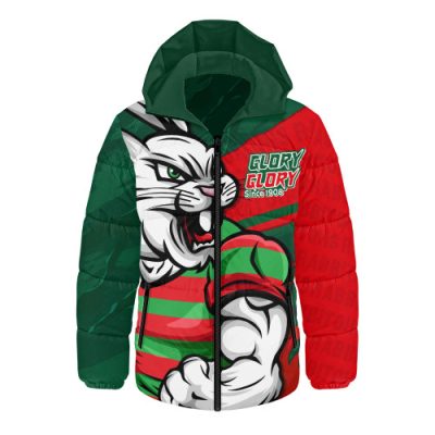South Sydney Rabbitohs Hooded Padded Jacket Defend The Pride