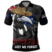 Collingwood Polo Shirt ANZAC Inspired Football Fan Memorial Design