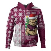 Queensland Maroons Hoodie Winter Knit Magic Holiday Spirit
