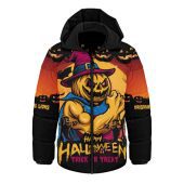 Brisbane Lions Hooded Padded Jacket Dark Pumpkin Halloween Spirit