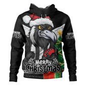 Collingwood Hoodie Santa Scoring Touchdown On Christmas Game Day