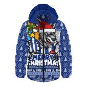 North Melbourne Hooded Padded Jacket Festive Holiday Merry Christmas Vibe