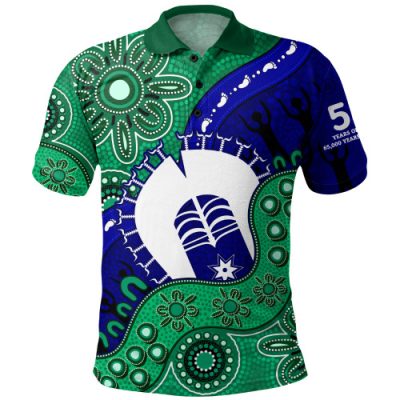 Indigenous Australian Aboriginal Polo Shirt Shared Journey Spirit And Country