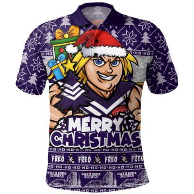Fremantle Polo Shirt Festive Holiday Merry Christmas Vibe