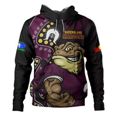 Queensland Maroons Hoodie NAIDOC Indigenous Warrior Spirit