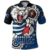 Geelong Cats Polo Shirt Power Through Generations NAIDOC Edition