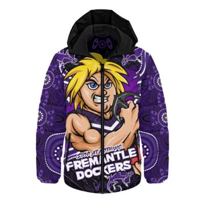 Fremantle Hooded Padded Jacket Spirit Warriors Of The Game