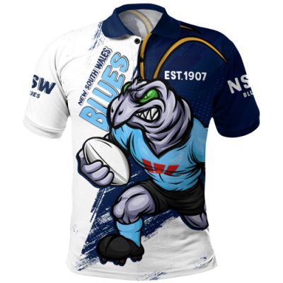 New South Wales Blues Polo Shirt Battleborn Blues