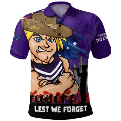 Fremantle T-Shirt ANZAC Inspired Football Fan Memorial Design