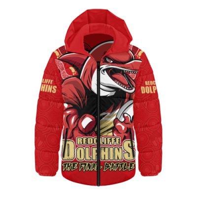 Redcliffe Dolphins Hooded Padded Jacket Final Clash Battle Edition