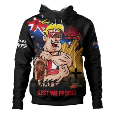 St Kilda Hoodie ANZAC Day Honour And Football Legacy